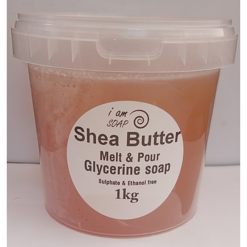 1 kg Shea butter melt & pour glycerine soap base, sulphate & Ethanol free