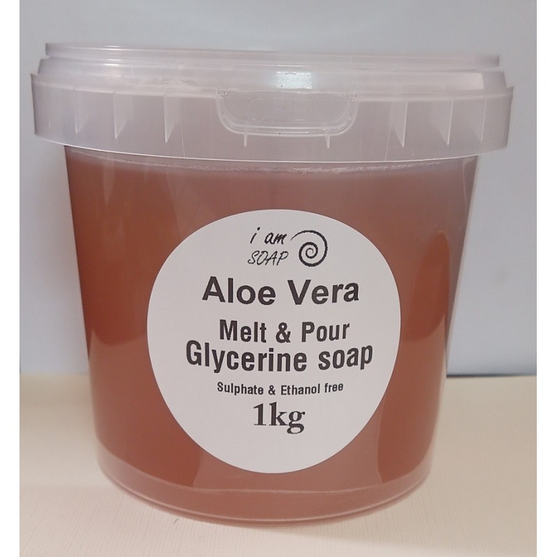 1 kg Aloe Vera melt & pour glycerine soap base, sulphate & Ethanol free