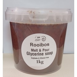 1 Kg x Rooibos infused Melt & Pour glycerine soap, sulphate & Ethanol free