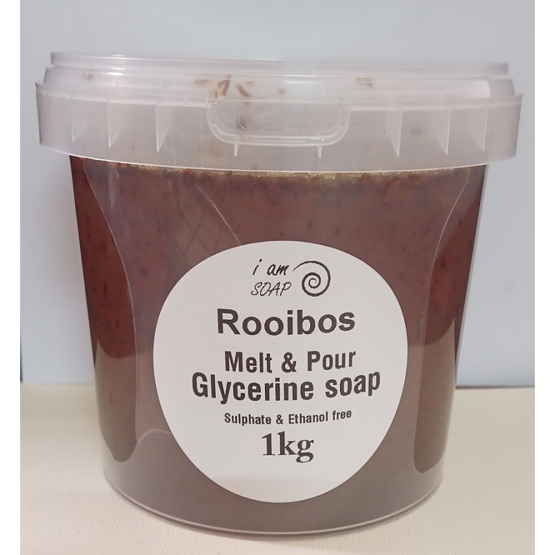 1 Kg x Rooibos infused Melt & Pour glycerine soap, sulphate & Ethanol free