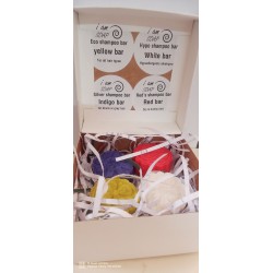 4 Solid Shampoo Bar Sample Box @ 40g each. Try Them All