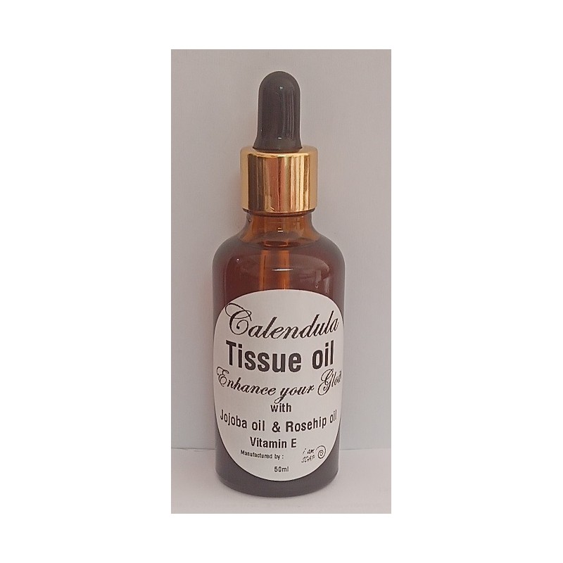 Enhance your glow with 50 ml of our "Calendula Tissue oil"